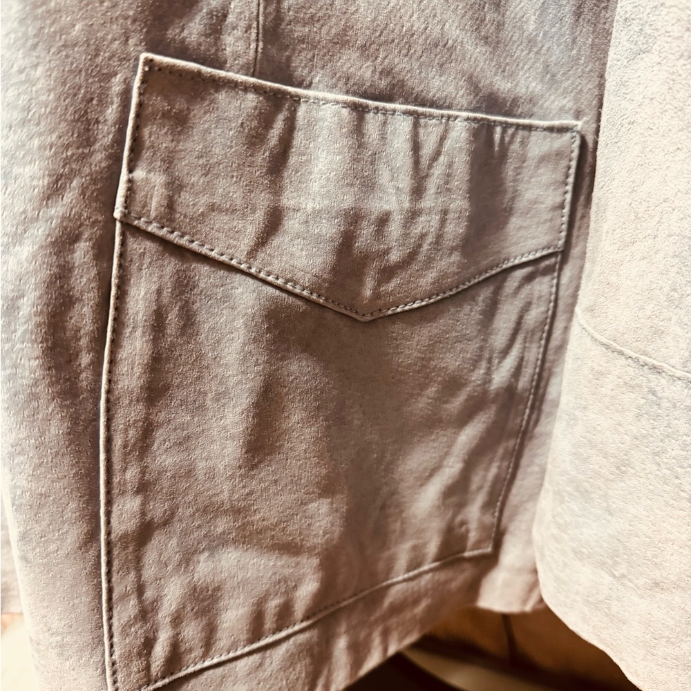 Denim & Co 100% Leather Western Fringe Suede Jacket - Picture 4 of 12